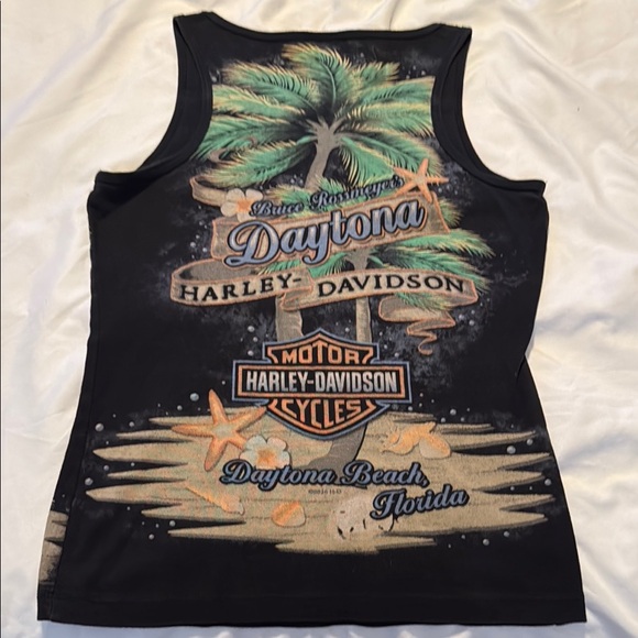 Harley-Davidson Black Daytona Palm Tank - Picture 2 of 3